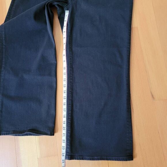 J. Crew wide leg crop black jean size 32 minimalist preppy neutral modern contem - Picture 11 of 14